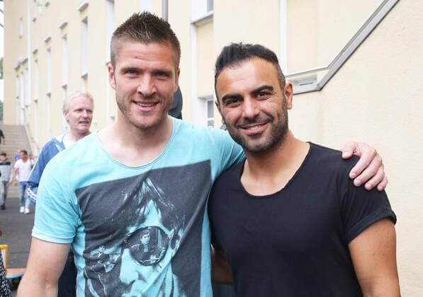 Wuppertaler SV Legenden - Bundesligaallstars, 16.07.2016 -- Tobias Damm ( links) und Mahir Saglik (beide EX Wuppertaler )