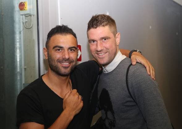 Wuppertaler SV Legenden - Bundesligaallstars, 16.07.2016 -- Mahir Saglik ( links ) und Ivan Klasnic