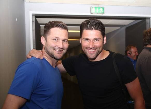 Wuppertaler SV Legenden - Bundesligaallstars, 16.07.2016 -- Michael Bemben ( links) und Giovanni Federico