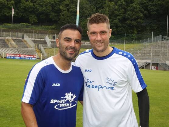 Wuppertaler SV Legenden - Bundesligaallstars, 16.07.2016 -- Mahir Saglik ( links ) und Ivan Klasnic