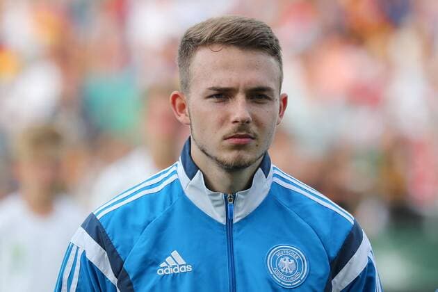 Jannes-Kilian Horn (Jannes Horn, Deutschland, 15), Porträt, Portrait, Fussball, UEFA U19-EM, Österreich - Deutschland, xozx