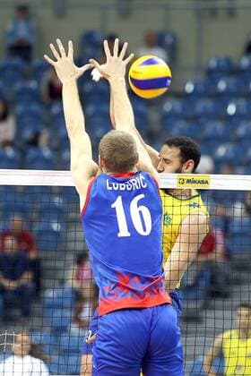 Volleyball, Serbien gewinnt World League Finale 17.07.2016 KRAKOW TAURON ARENA, POLAND - MEN S VOLLEYBALL, FIVB WORLD LEAGUE FINALS, SERBIA vs. BRAZIL: DRAZEN LUBURIC SERBIA  LWI160717_074