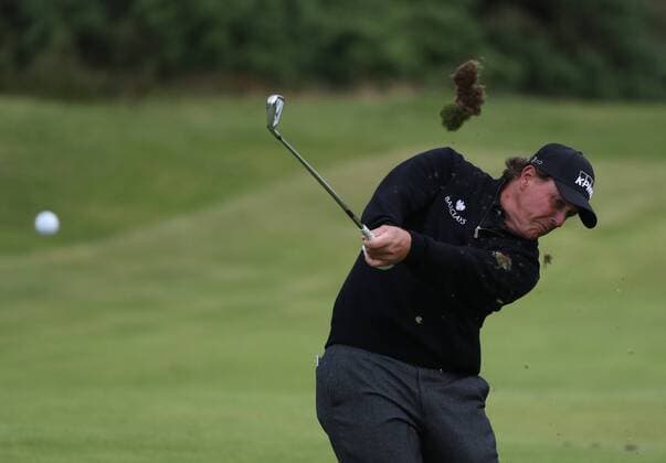 Phil Mickelson (USA), JULY 17, 2016 - Golf : Phil Mickelson of the United States on the 11th hole during the final round of the 145th British Open Championship at the Old Course, Royal Troon Golf Club in South Ayrshire, Scotland.  (waha018792)