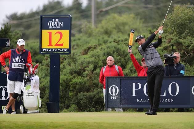 Henrik Stenson (SWE), JULY 17, 2016 - Golf : Henrik Stenson of Sweden on the 12th hole during the final round of the 145th British Open Championship at the Old Course, Royal Troon Golf Club in South Ayrshire, Scotland.  (waha018793)