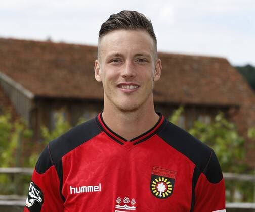 Alexander Aschauer (SG) . Fototermin SG Sonnenhof Grossaspach 2016-2017 . Großaspach, GER, 15.07.2016 ,Fussball 3. Liga 2016 2017.