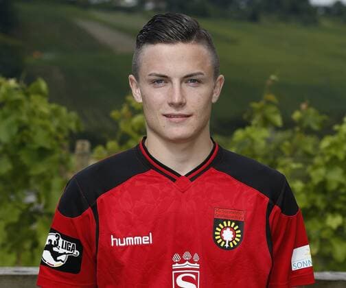 Marcel Damaschek (SG) . Fototermin SG Sonnenhof Grossaspach 2016-2017 . Großaspach, GER, 15.07.2016 ,Fussball 3. Liga 2016 2017.