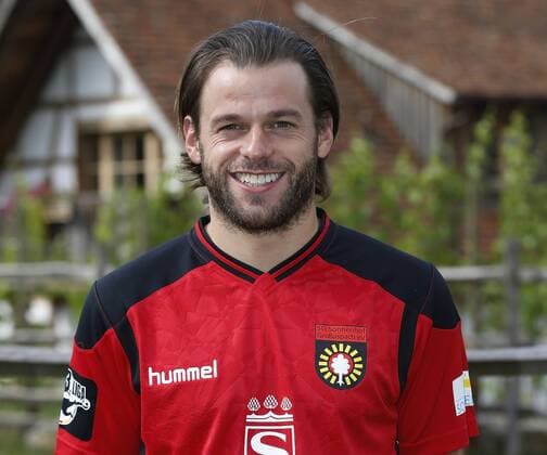 Timo Röttger (SG) . Fototermin SG Sonnenhof Grossaspach 2016-2017 . Großaspach, GER, 15.07.2016 ,Fussball 3. Liga 2016 2017.
