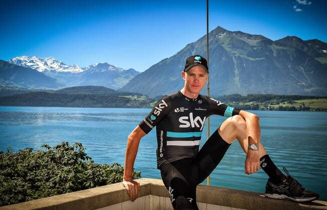 Tour de France, Shooting Christopher Chris Froome British Chris Froome of Team Sky poses for the photographer after a press conference PK Pressekonferenz during the second rest day during the 103rd edition of the Tour de France cycling race, on Tuesday 19 July 2016, in Bern, Switzerland. This year s Tour de France takes place from July 2nd to July 24th. DAVIDxSTOCKMAN  x04894247x