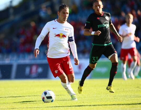 SOCCER - CL quali, Liepaja vs RBS LIEPAJA,LATVIA,19.JUL.16 - SOCCER - UEFA Champions League, qualification, FK Liepaja vs Red Bull Salzburg. Image shows Jonatan Soriano (RBS). GEPAxpictures xFelixxRoittner