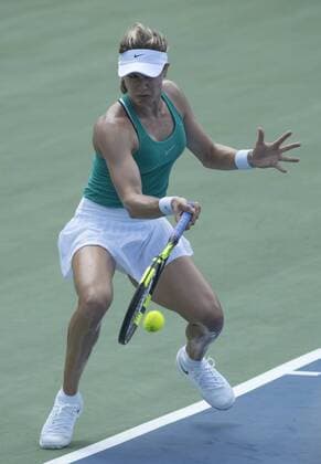 July 19,2016: Eugenie Bouchard (CAN) loses to Camila Giorgi (ITA) 7-5, 6-4, at the Citi Open being played at Rock Creek Park Tennis Center in Washington, DC, . Ã‚Â© Tennisclix TENNIS 2016: Citi Open July 16 - ZUMAc04_
