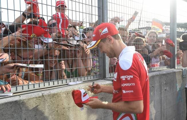 Sebastian Vettel, Scuderia Ferrari, formula 1 GP, Ungarn in Budapest, 22.07.2016 Photo:mspb Jerry Andre Sebastian Vettel, formula 1 GP, Ungarn