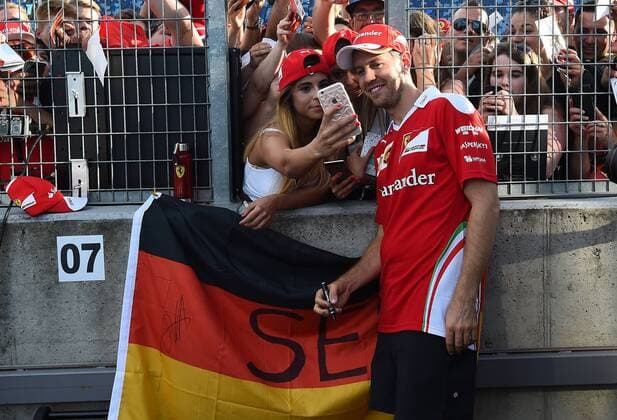 Sebastian Vettel, Scuderia Ferrari, formula 1 GP, Ungarn in Budapest, 22.07.2016 Photo:mspb Jerry Andre Sebastian Vettel, formula 1 GP, Ungarn