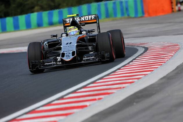 Hungarian Grand Prix, Hungaroring, Budapest 21 - 24 July 2016 22.07.2016 - Free Practice 1, Sergio Perez (MEX) Sahara Force India F1 VJM09 