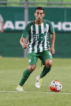 BUDAPEST, HUNGARY - JULY 20: Leandro De Almeida of Ferencvarosi TC controls the ball during the UEFA Champions League Qualifying Round match between Ferencvarosi TC and FK Partizani at Groupama Arena on July 20, 2016 in Budapest, Hungary. LaszloxSzirtesi 