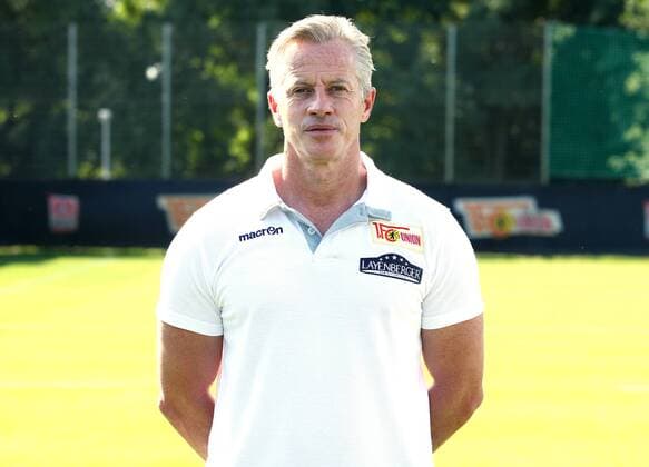 Jens Keller (Cheftrainer) Einzelbild Quer Fußball Fussball GER 2.BL Porträttermin 2016 2017 1. FC Union Berlin 22.07.2016