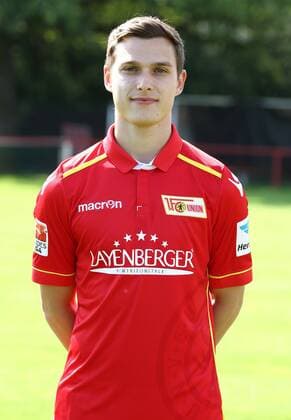 Raffael Korte (13) Einzelbild Hoch Fußball Fussball GER 2.BL Porträttermin 2016 2017 1. FC Union Berlin 22.07.2016