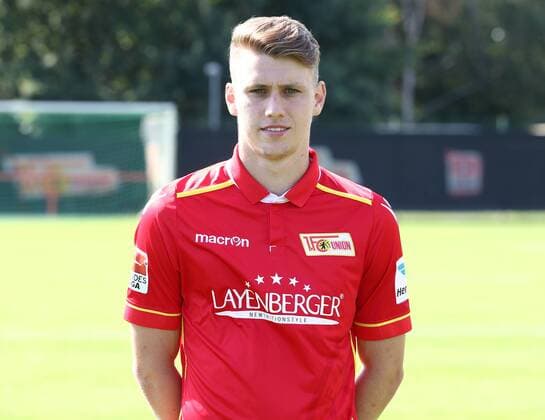Lukas Laemmel Lämmel (39) Einzelbild Quer Fußball Fussball GER 2.BL Porträttermin 2016 2017 1. FC Union Berlin 22.07.2016