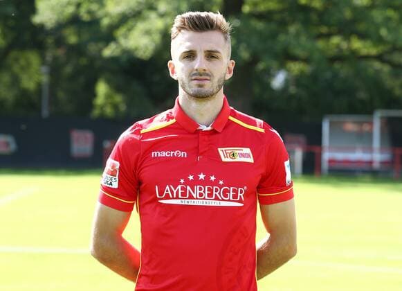 Adrian Nikci (14) Einzelbild Quer Fußball Fussball GER 2.BL Porträttermin 2016 2017 1. FC Union Berlin 22.07.2016