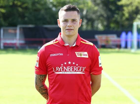 Christopher Quiring (2) Einzelbild Quer Fußball Fussball GER 2.BL Porträttermin 2016 2017 1. FC Union Berlin 22.07.2016