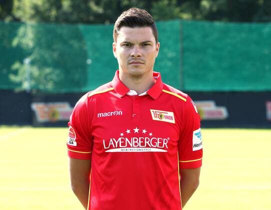 Fabian Schoenheim Schönheim (34) Einzelbild Quer Fußball Fussball GER 2.BL Porträttermin 2016 2017 1. FC Union Berlin 22.07.2016