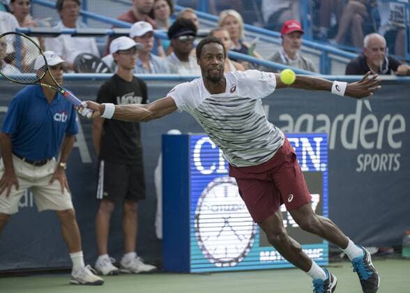 July 23, 2016: Gael Monfils (FRA) defeated Alexander Zverev (GER) 6-4, 6-0, at the Citi Open being played at Rock Creek Park Tennis Center in Washington, DC. Ã‚Â© Tennisclix CSM TENNIS 2016: Citi Open July 16 - ZUMAc04_