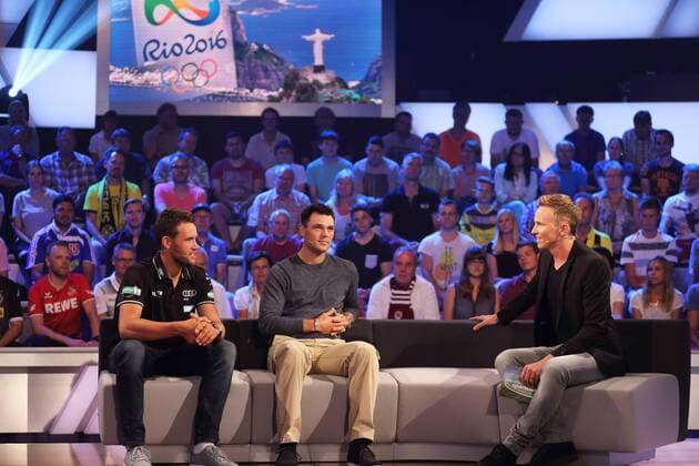PHILIPP BUHL, MARTIN KAYMER, JOCHEN BREYER DAS AKTUELLE SPORTSTUDIO ZDF MAINZ 