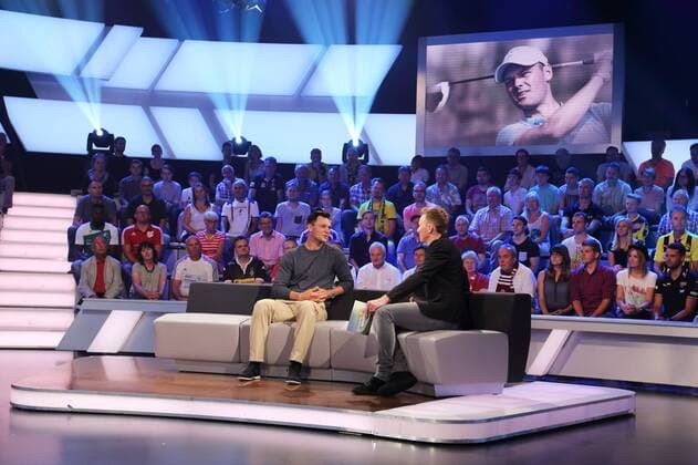 MARTIN KAYMER, JOCHEN BREYER DAS AKTUELLE SPORTSTUDIO ZDF MAINZ 