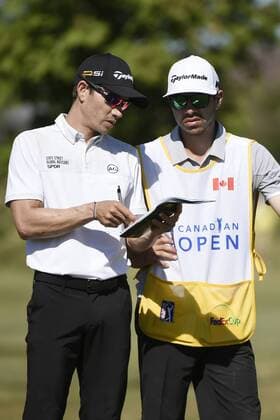 July 23, 2016: Camilo Villegas prepares for his approach shot to the third hole in the third round at the RBC Canadian Open at Glen Abbey Golf Club in Oakville, Ontario. (Photo by Gerry Angus Icon Sportswire) GOLF: JUL 23 PGA Golf Herren - RBC Canadian Open - Third Round Icon16072326 EDITORIAL USE ONLY