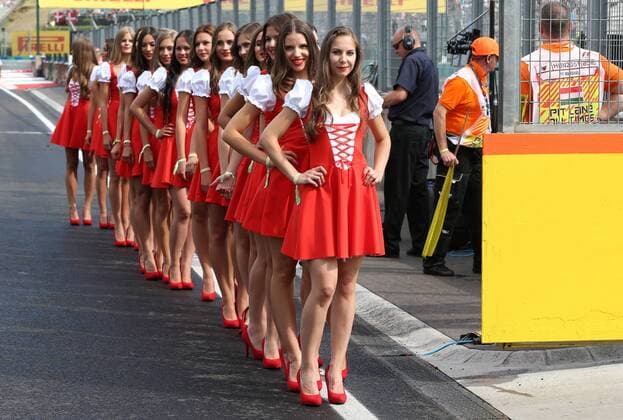 Gridgirls, formula 1 GP, Ungarn in Budapest, 24.07.2016 Photo:mspb Lukas Gorys Gridgirls; formula 1 GP, Ungarn