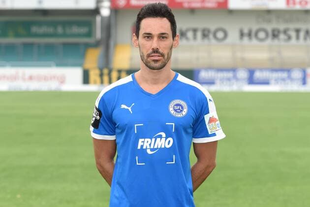 Fußball 3. Liga, Porträttermin 2016 2017 Sportfreunde Lotte am 23.07.2016 im FRIMO Stadion in Lotte Tim Gorschlüter Gorschlueter (Lotte) mt