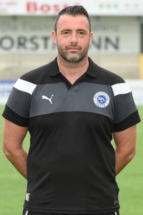 Fußball 3. Liga, Porträttermin 2016 2017 Sportfreunde Lotte am 23.07.2016 im FRIMO Stadion in Lotte Torwarttrainer Bastian Görrissen Goerrissen (Lotte) mt