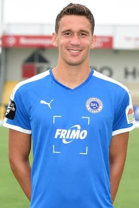 Fußball 3. Liga, Porträttermin 2016 2017 Sportfreunde Lotte am 23.07.2016 im FRIMO Stadion in Lotte Matthias Rahn (Lotte) mt