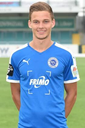Fußball 3. Liga, Porträttermin 2016 2017 Sportfreunde Lotte am 23.07.2016 im FRIMO Stadion in Lotte Moritz Heyer (Lotte) mt