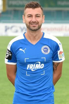 Fußball 3. Liga, Porträttermin 2016 2017 Sportfreunde Lotte am 23.07.2016 im FRIMO Stadion in Lotte Kevin Pires-Rodrigues (Lotte) mt