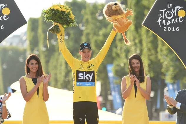 Bilder des Tages - SPORT Tour de France, Siegerehrung Gesamtwertungen 24-07-2016 Tour De France; Tappa 21 Chantilly - Paris; 2016, Team Sky; Froome, Christopher; Paris; 