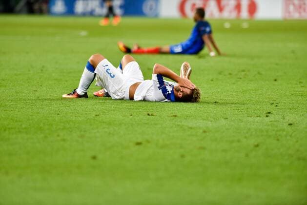 GER, UEFA U19 2016, Finale, Frankreich (FRA) vs Italien (ITA) 24.07.2016, Rhein-Neckar-Arena, Sinsheim, GER, UEFA U19 EURO 2016, Finale, France (FRA) vs Italy (ITA), picture shows im Bild: Frust bei Federico Dimarco ( 3, Italien Italy (ITA) Foto © nordphoto Fabisch nordphotox xFabisch