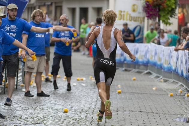 Sebastian Czerny, 1. Bitburger 0,0% Triathlon-Bundesliga, Herren, Mey Generalbau Citytriathlon Tuebingen, DTU-Roadshow 2016, Deutsche Triathlon Union, 24.07.2016, Tuebingen Copyright: Walther Eibner-Pressefoto EP_SWR