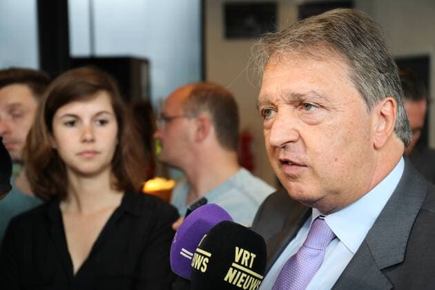 Anderlecht s manager Herman Van Holsbeeck talks to the press before the departure of Belgian first league soccer team RSC Anderlecht, Monday 25 July 2016 in Brussels airport, on their way to Rostov, Russia. Tomorrow Anderlecht is playing the first leg of the third qualification round for the Champions League competition against Russian team FC Rostov. VIRGINIExLEFOUR  x04898403x