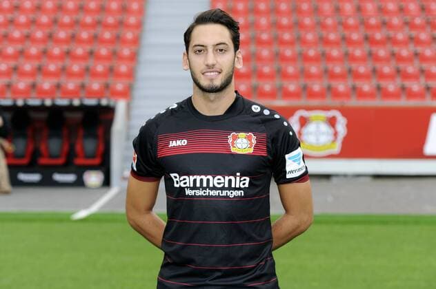Porträt: Fußball, GER, 1.BL, Bundesliga, Liga, Porträttermin 2016 2017, Bayer Leverkusen: Hakan Calhanoglu (Leverkusen). Einzelbild, Portrait, Porträt.