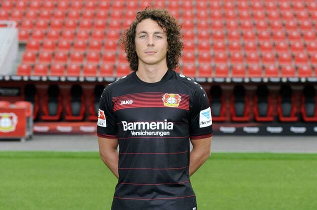 Porträt: Fußball, GER, 1.BL, Bundesliga, Liga, Porträttermin 2016 2017, Bayer Leverkusen: Julian Baumgartlinger (Leverkusen). Einzelbild, Portrait, Porträt.