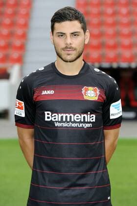 Porträt: Fußball, GER, 1.BL, Bundesliga, Liga, Porträttermin 2016 2017, Bayer Leverkusen: Kevin Volland (Leverkusen). Einzelbild, Portrait, Porträt.