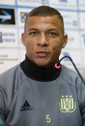 Anderlecht s Sebastien De Maio pictured during a press conference PK Pressekonferenz of Belgian first league soccer team RSC Anderlecht in Rostov-on-Don, Russia, Monday 25 July 2016. Tomorrow Anderlecht is playing the first leg of the third qualification round for the Champions League competition against Russian team FC Rostov. VIRGINIExLEFOUR  x04898646x