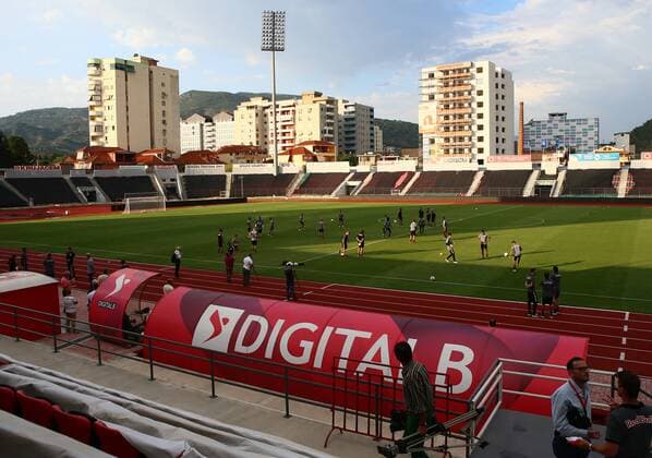 SOCCER - CL, quali, Tirana vs RBS TIRANA,ALBANIA,25.JUL.16 - SOCCER - UEFA Champions League, qualification, FK Partizani Tirana vs Red Bull Salzburg, RBS training. Image shows an overview. GEPAxpictures xFelixxRoittner