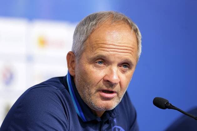 FC Dinamo Tbilisi held a press conference PK Pressekonferenz 25.07.2016., Croatia, Zagreb - The press conference FC Dinamo Tbilisi on the eve of the match with GNK Dinamo. Coach Juraj Jarabek.  LukaxStanzl PIXSELL
