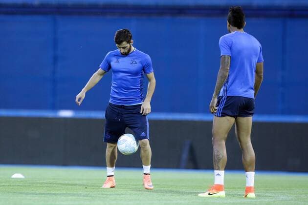 Training FC Dinamo Tbilisi on the football field Hitrec Kocijan eve of the match with GNK Dinamo 25.07.2016., Croatia, Zagreb - Training FC Dinamo Tbilisi on the football field Hitrec Kocijan eve of the match with GNK Dinamo.  LukaxStanzl PIXSELL