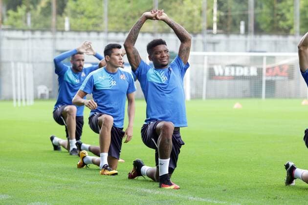 NK Dinamo did the training before the match against FC Dinamo Tbilisi 25.07.2016., Croatia, Zagreb - On the football field Hitrec Kacijan GNK Dinamo did the training before the match against FC Dinamo Tbilisi.  LukaxStanzl PIXSELL