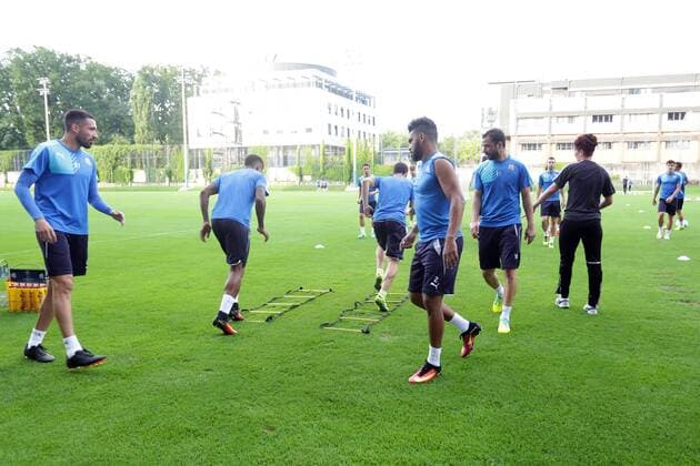 NK Dinamo did the training before the match against FC Dinamo Tbilisi 25.07.2016., Croatia, Zagreb - On the football field Hitrec Kacijan GNK Dinamo did the training before the match against FC Dinamo Tbilisi.  LukaxStanzl PIXSELL