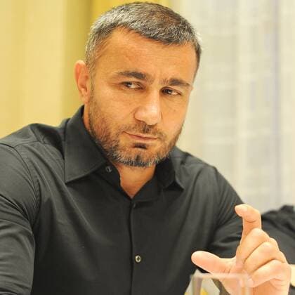 Fußball, CL Quali, Karabach Agdam - PK Coach of Karabach GURBAN GURBANOV speaks during the press conference PK Pressekonferenz prior to 3rd qualifying round of football Champions League, 1st leg: Viktoria Plzen vs Karabach in Pilsen, Czech Republic, July 25, 2016. (CTKxPhoto PavelxNemecek) CTKPhotoP201607250888801  nmc2
