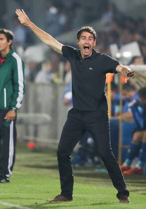 Anderlecht s head coach Rene Weiler gestures during the first leg of the third qualification round between Belgian first league soccer team RSC Anderlecht and Russian team FC Rostov in the Champions League competition, on Tuesday 26 July 2016, in Rostov-on-Don, Russia. VIRGINIExLEFOUR  x04899268x