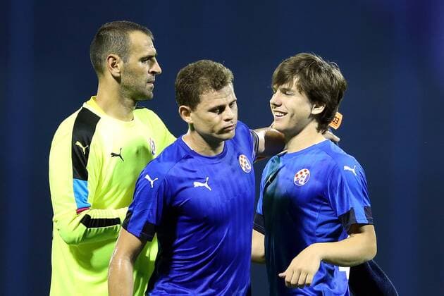 Third Qualifying Round of the Champions League, match GNK Dinamo - FC Dinamo Tbilisi 26.07.2016., Croatia, Zagreb - Third Qualifying Round of the Champions League, match GNK Dinamo - FC Dinamo Tbilisi. Eduardo Dos Reis Carvalho, Jonas Gomes De Sousa, Ante Coric.  GoranxStanzl PIXSELL